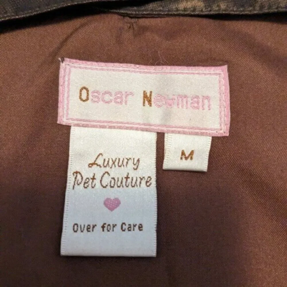 Embellished Coat Dress by Oscar Newman Luxury Pet Couture